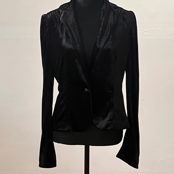Express Black Velvet Blazer - Picture 1 of 10